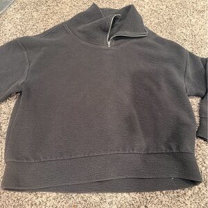 Calia by Carrie Black Quarter-Zip Pullover Sweater